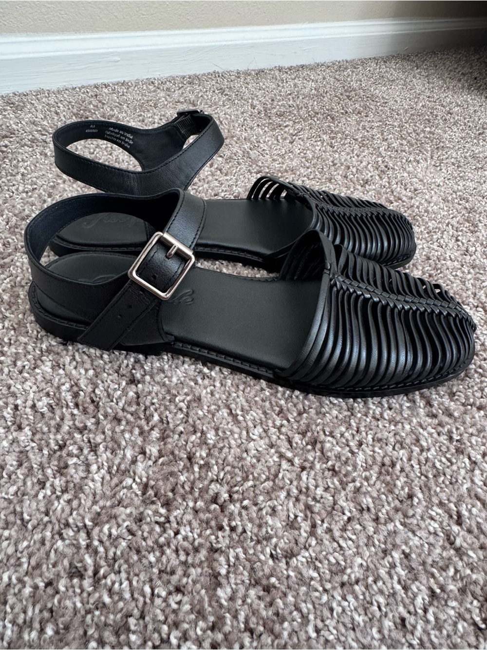 Free People Frankie Fisher flats Size 8.5 in Black - Picture 12 of 14